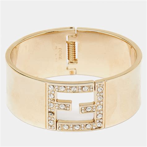 fendi bracelet womens gold|fendista diamond bracelet.